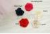 Flat Satin Rosette Flowers, Pack of 3